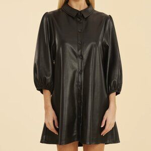 Dolce Cabo black leather dress